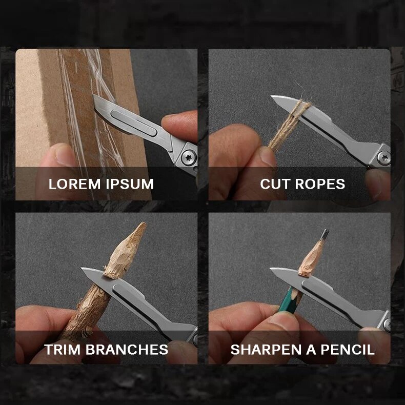 Folding Knife Stainless Steel  - огляд і ціна Craft Knife Set