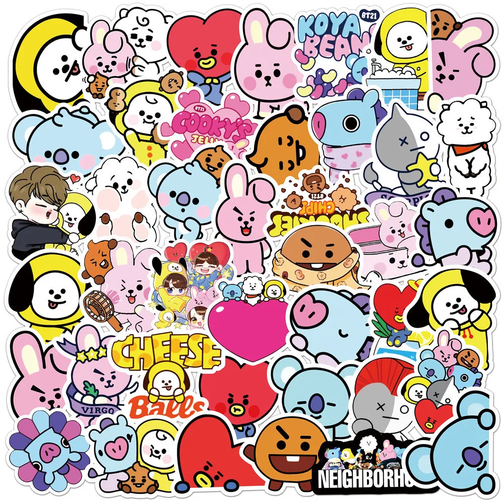 Kawaii BT21 Stickers Suitcases - огляд і ціна Evoker Cosplay Prop