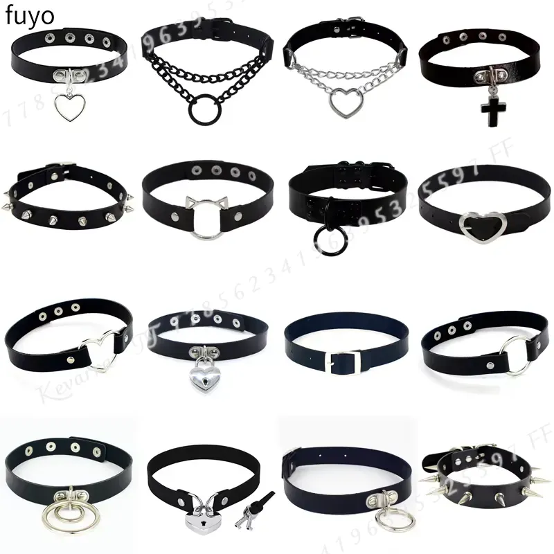 Sexy Punk Leather Choker Colla - огляд і ціна Magnetic Clasp Cosplay