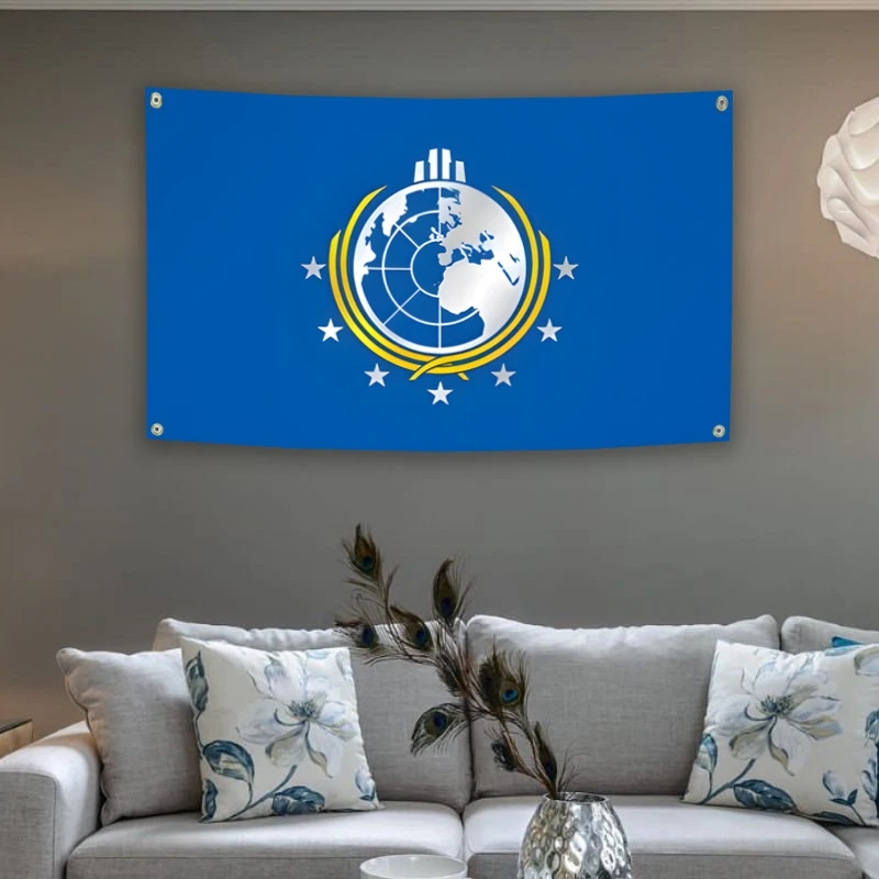 Super Earth Flag Helldivers 3x - огляд і ціна Fallout Cosplay Prop