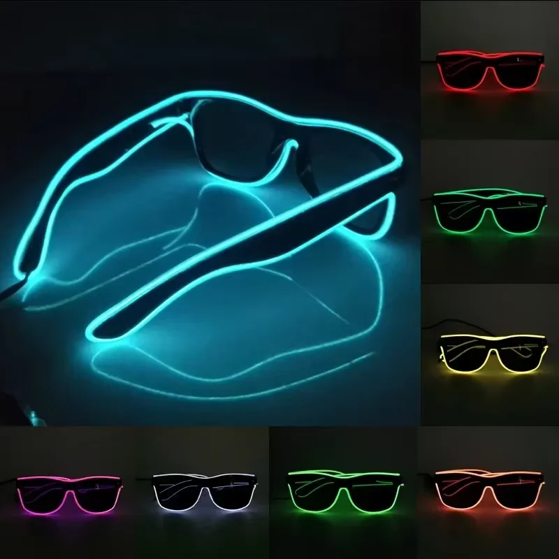 Neon LED Glowing Sunglasses Co - огляд і ціна Led El Wire