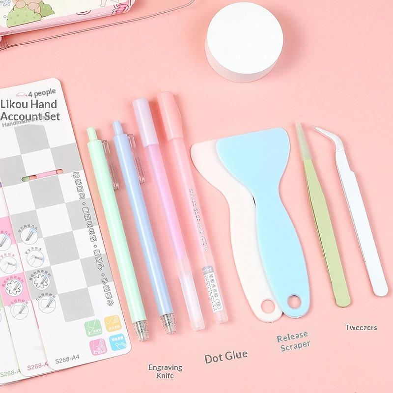 New 4Pcs/set Glue Pen Carving  - огляд і ціна Craft Knife Set