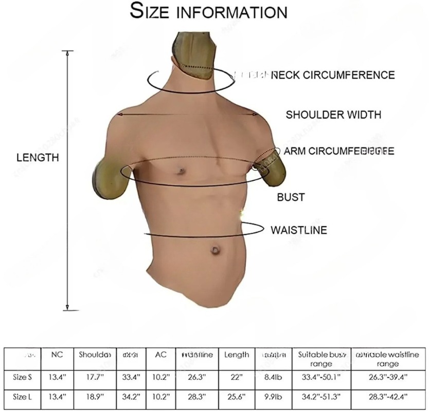 Realistic Fake Muscle Silicone - огляд і ціна Cosplay Prop Designer