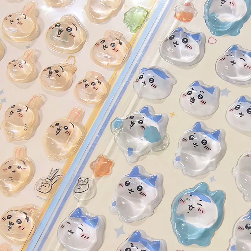 Chiikawa 3D Cute Relief Sticke - огляд і ціна Cosplay Prop Diy