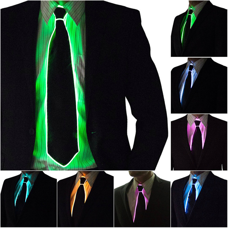 Men Glowing Tie EL Wire Neon L - огляд і ціна Led El Wire