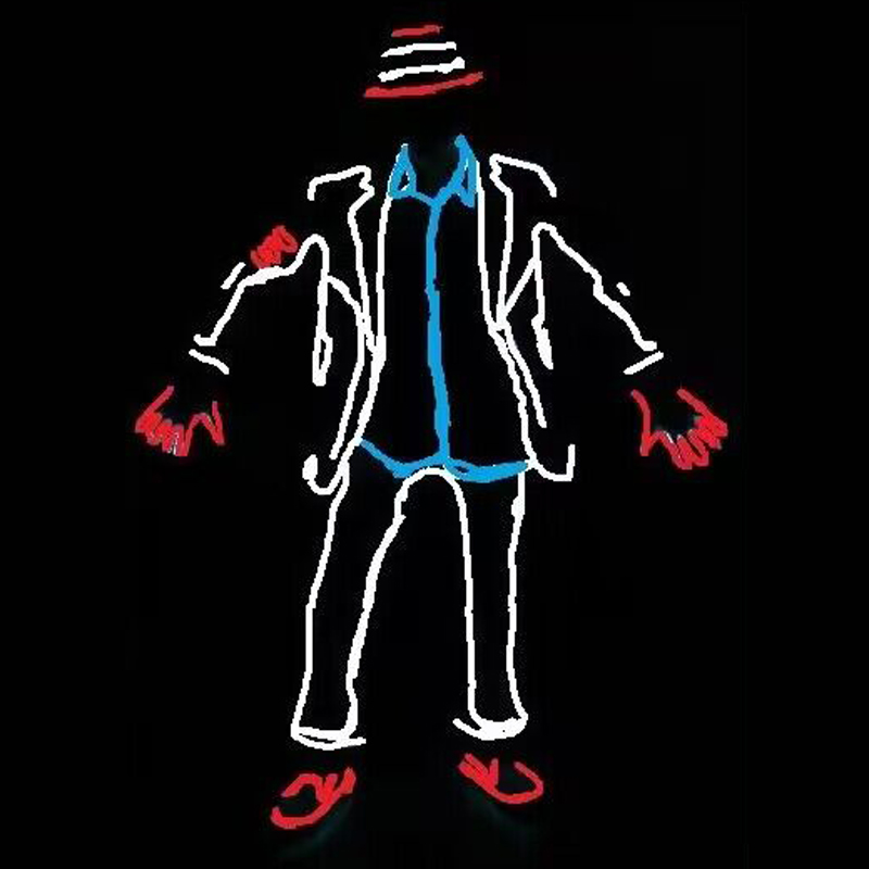 EL Wire Glowing Jazz Dance Cos - огляд і ціна Led El Wire