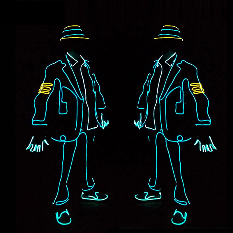 EL Wire Glowing Jazz Dance Cos - огляд і ціна Led El Wire