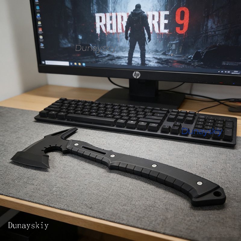 Re9 REQ Leon Cosplay Evil Requ - огляд і ціна Cosplay Prop Axe